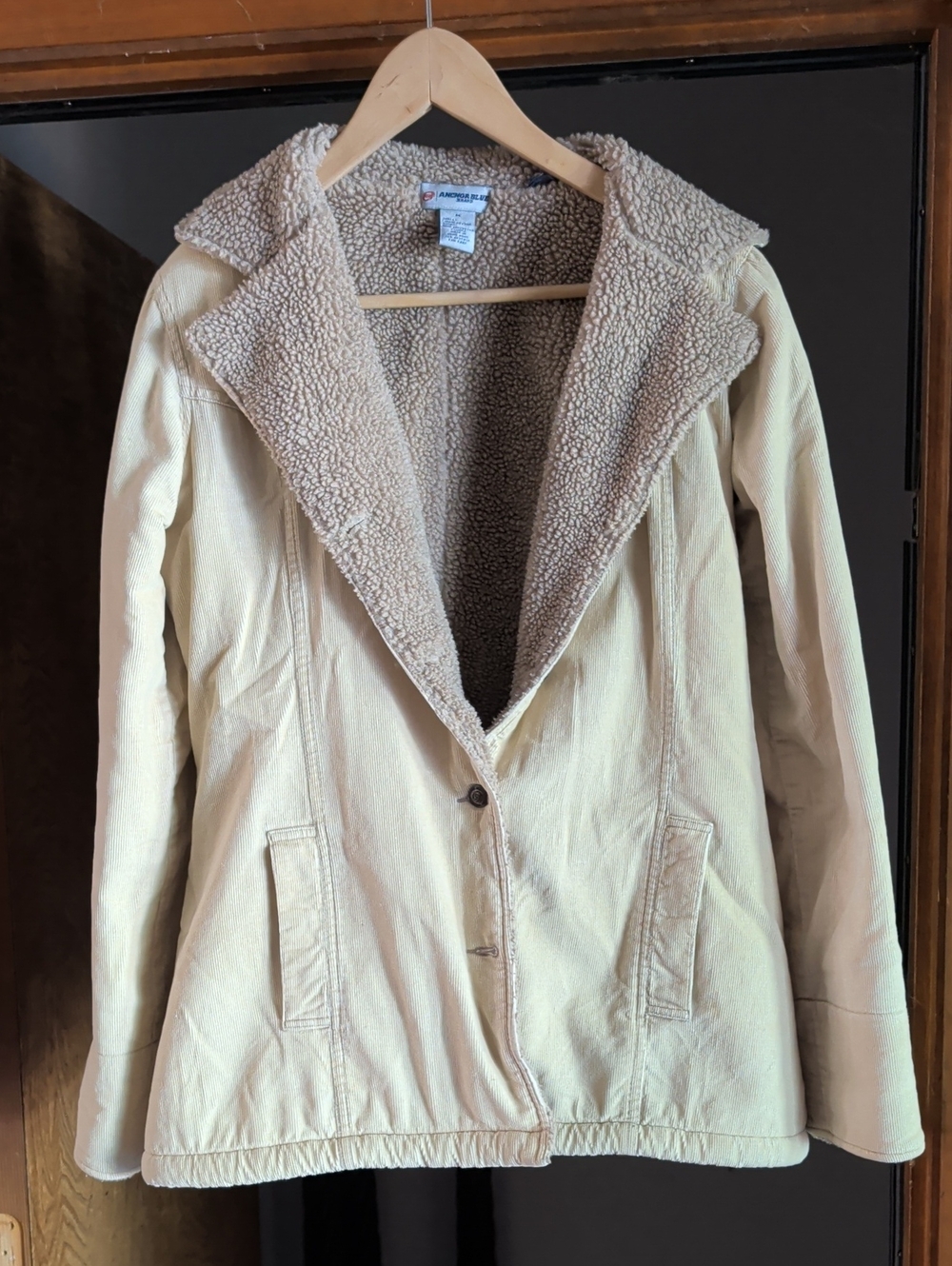 Anchor blue Cream/Tan Teddy-Lined Corduroy Jacket